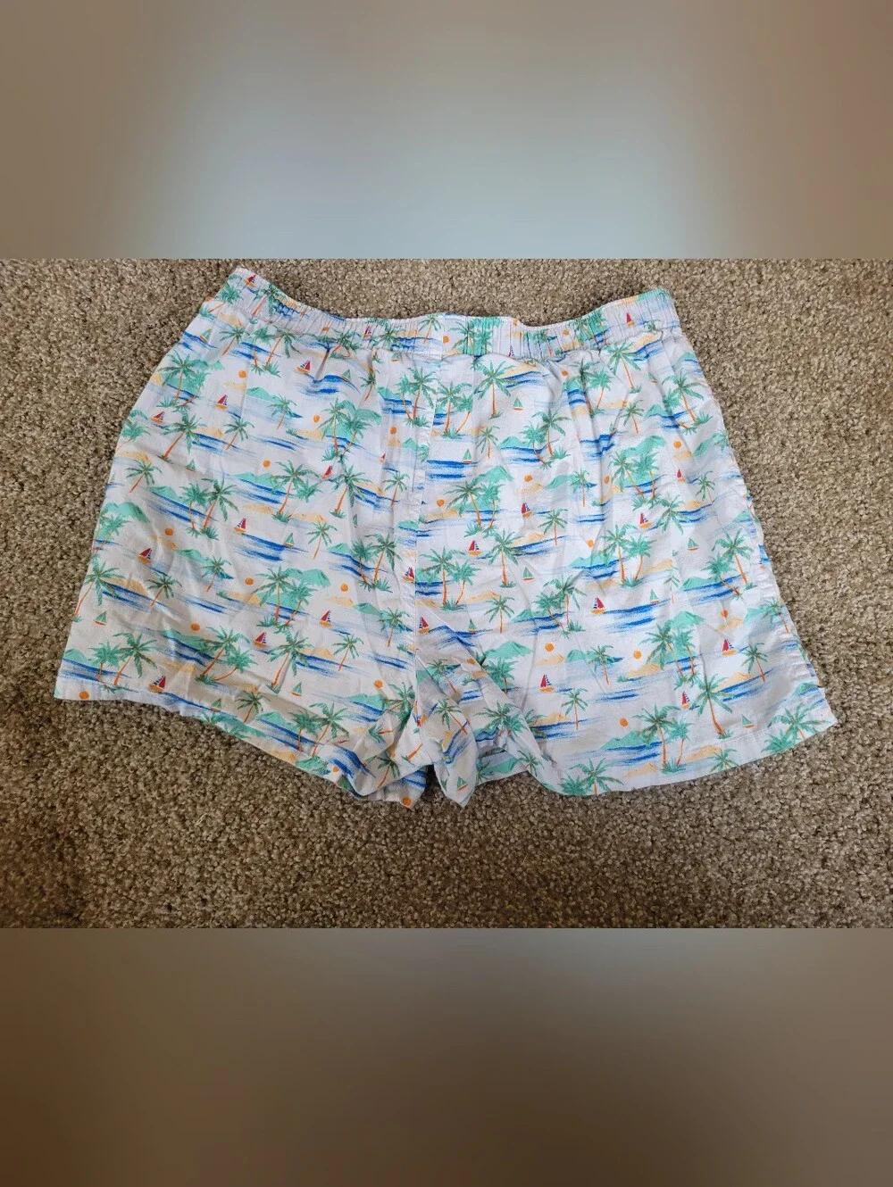American Eagle Outfitters Tropical Island Vibes Stretch Boxer Shorts